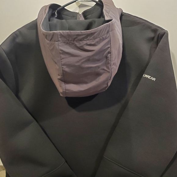 Level Wear Men's Black NY Yankees 1/4 Zip Hoodie Pullover Size Medium - Picture 13 of 16